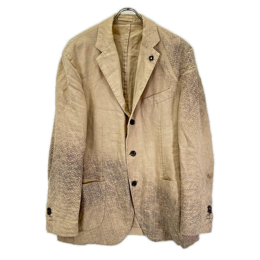 LARDINI ラルディーニ PT320AV-40 ベージュ×グレー グラデーションデザイン サイドベンツ テーラードジャケット ジャケット