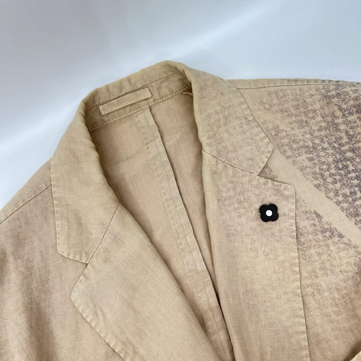 LARDINI ラルディーニ PT320AV-40 ベージュ×グレー グラデーションデザイン サイドベンツ テーラードジャケット ジャケット