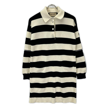 GUCCI グッチ 731592 ブラック×ホワイト ボーダー 2WAY ワンピース ワンピース