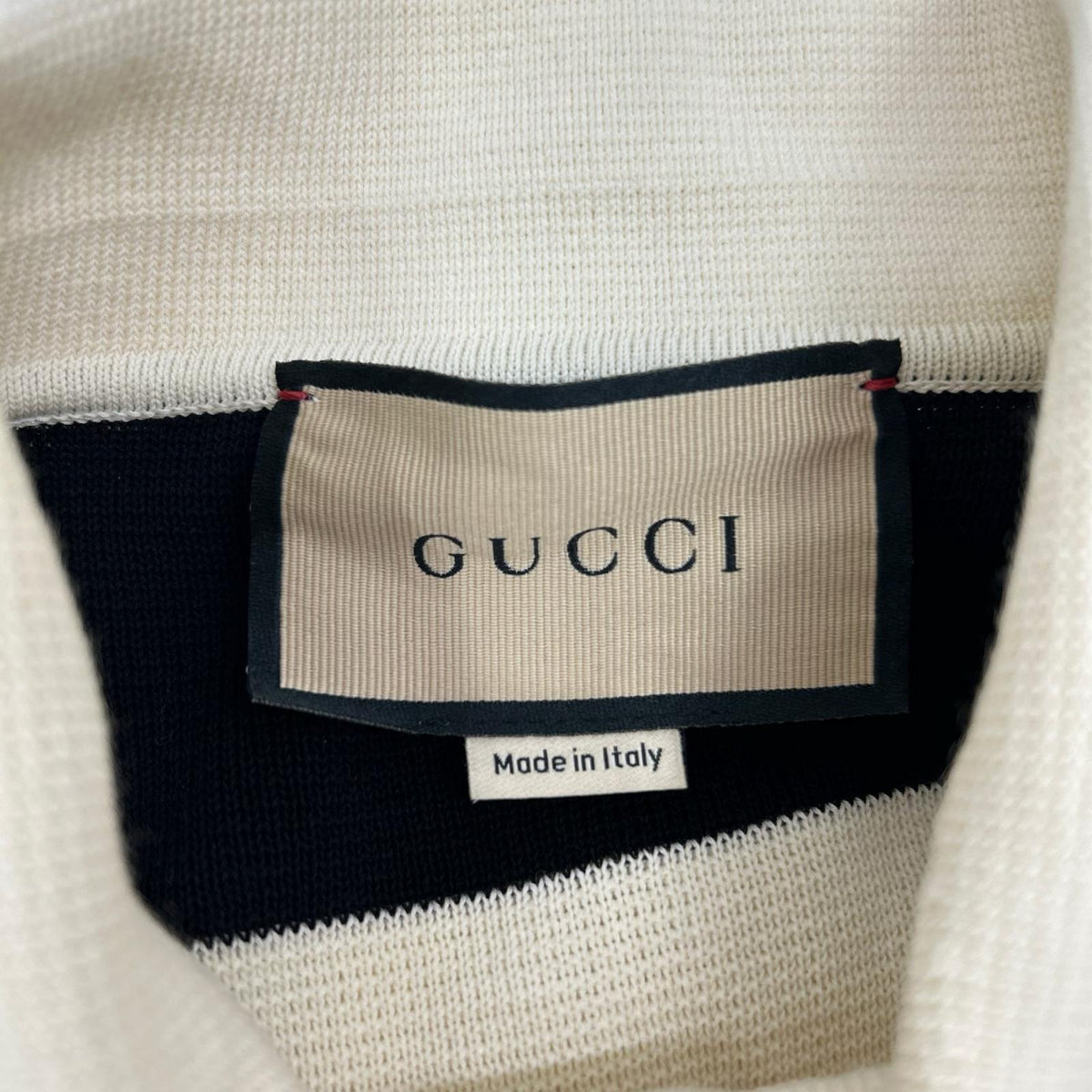 GUCCI グッチ 731592 ブラック×ホワイト ボーダー 2WAY ワンピース ワンピース