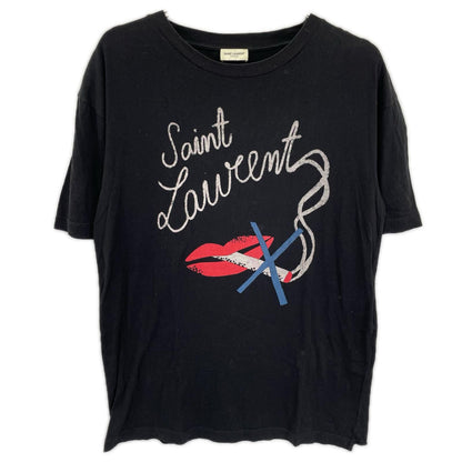 SAINT LAURENT PARIS サンローランパリ 482676 17年製 ノースモーキング リップ Tシャツ トップス