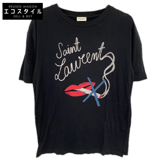 SAINT LAURENT PARIS サンローランパリ 482676 17年製 ノースモーキング リップ Tシャツ トップス