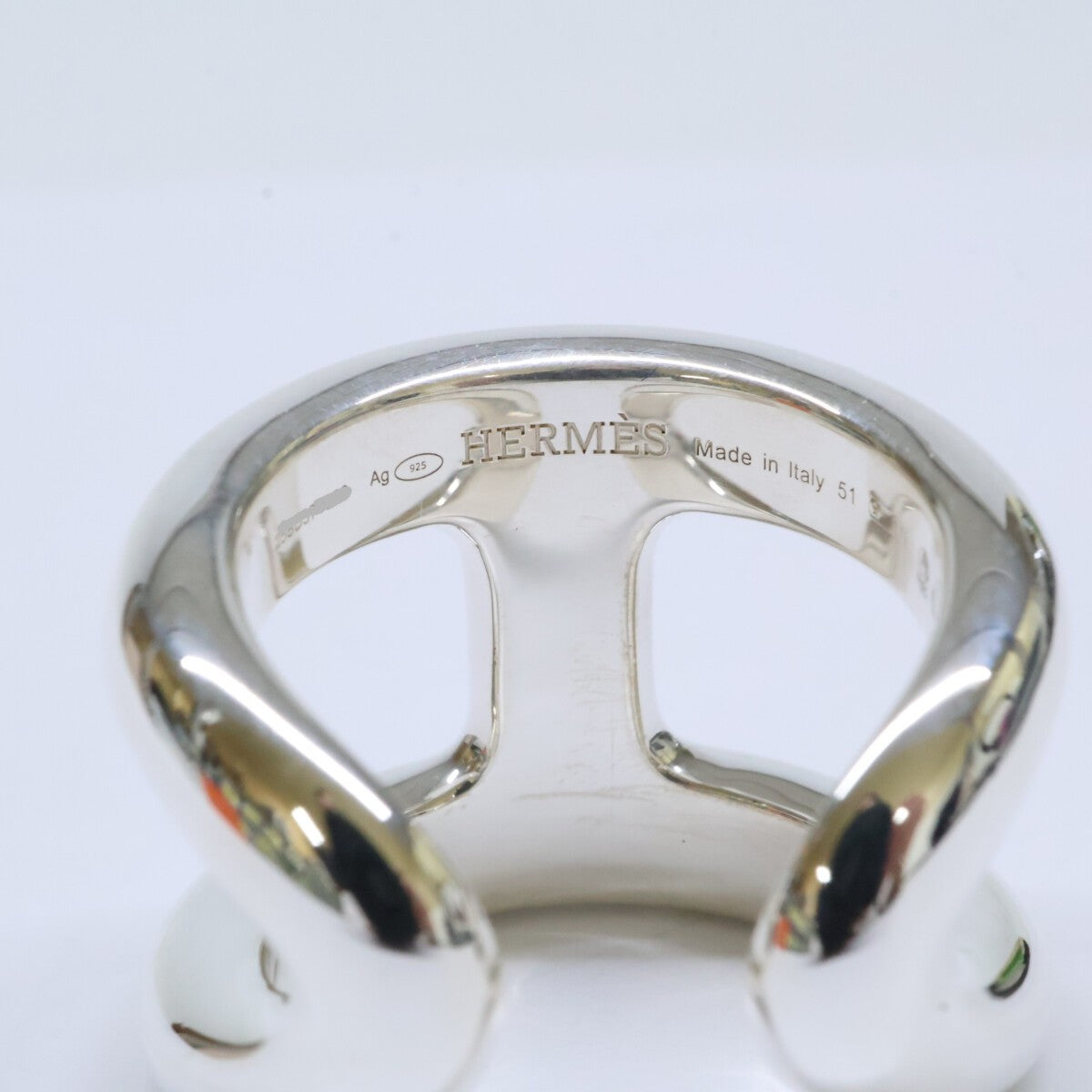 HERMES エルメス 新品仕上げ済み 25年製 Ag925 オズモズGM リング 指輪