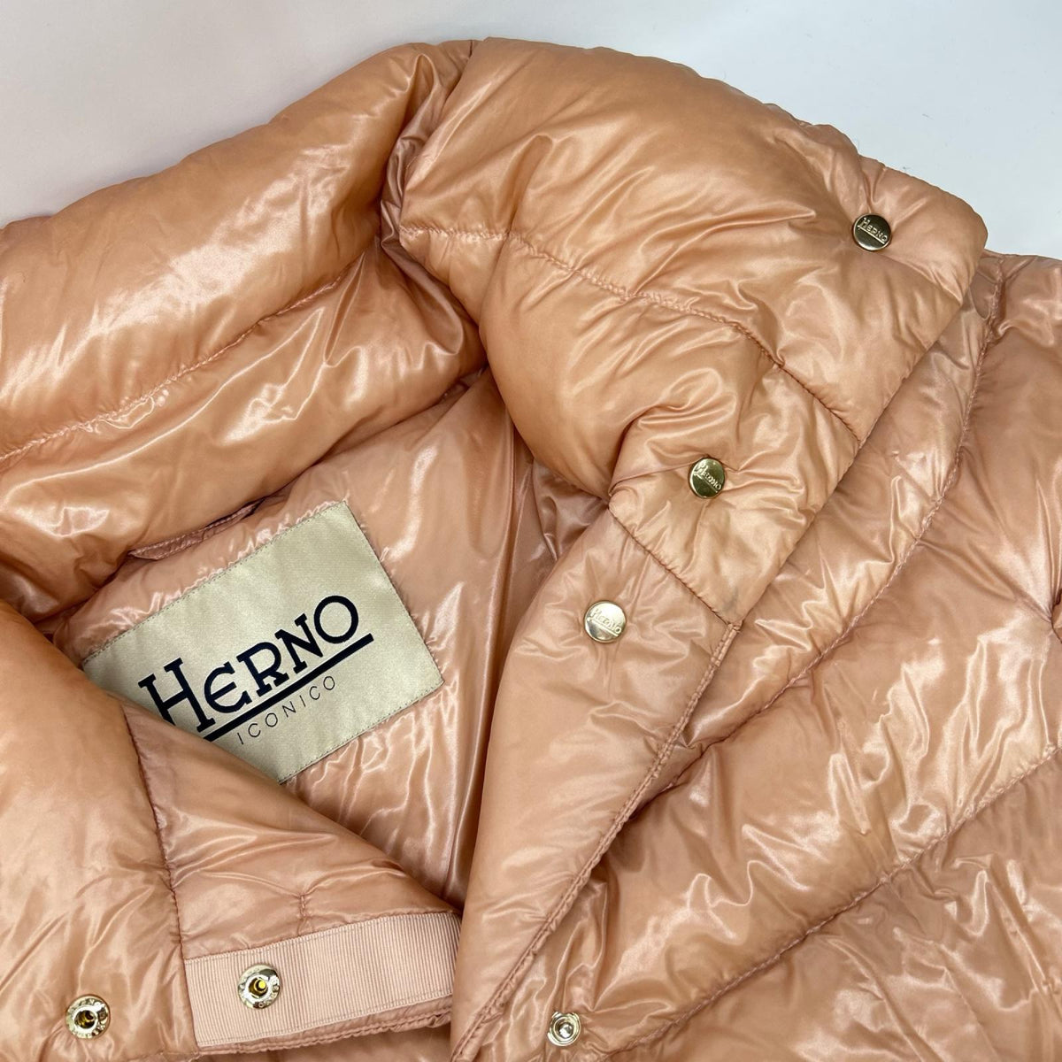 HERNO ヘルノ PI0043DIC-12017-4046 コーラルピンク イコニコ アミンタ 撥水 七分袖 ケープ ジャケット ジャケット