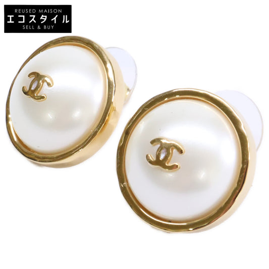 CHANEL シャネル 新品同様 B26A ABH732 メティエダールコレクション メタル＆レジン ピアス