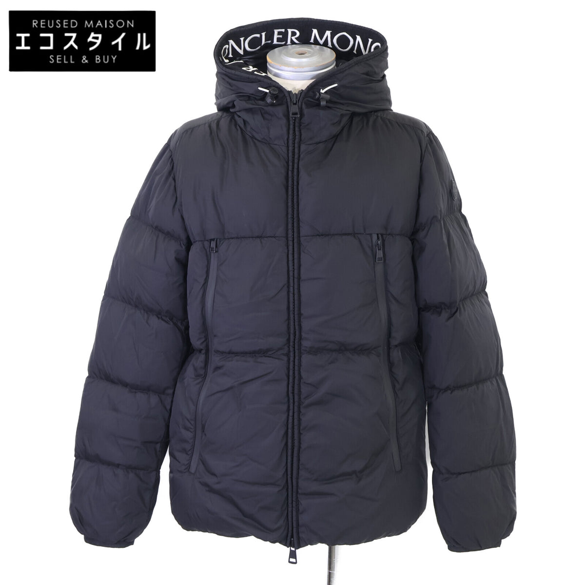 MONCLER モンクレール 【美品】MONTCLAR モンクラ 内側ロゴ刺繍グログランテープ フーディダウンジャケット ジャケット