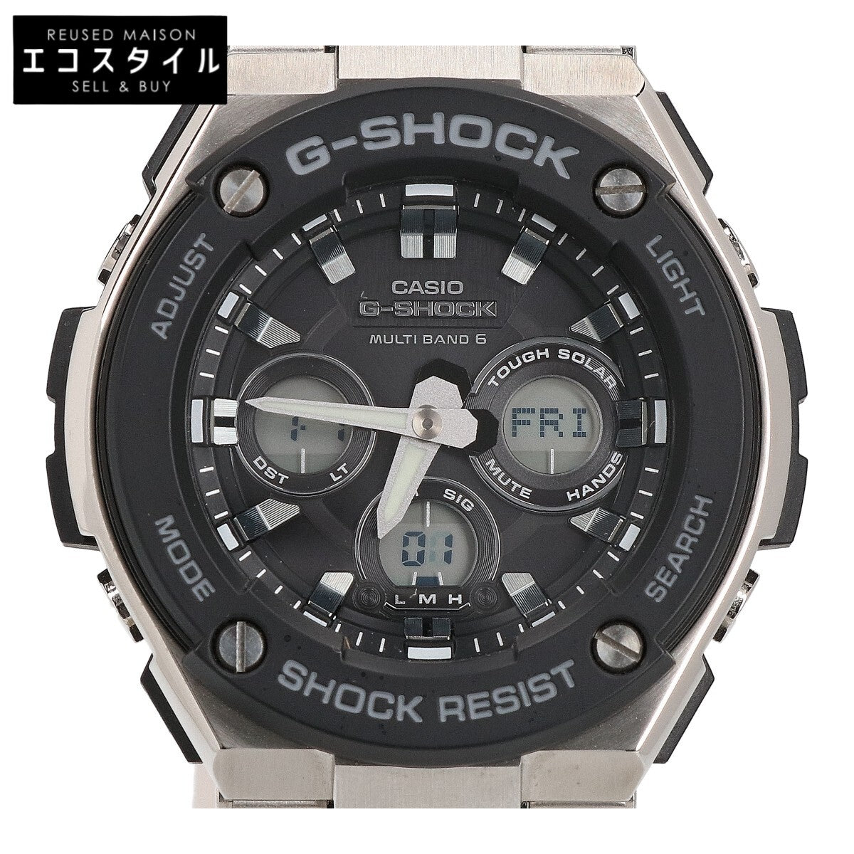 G-SHOCK ジーショック GST-W300-1AJF G-STEEL Mid Size Series ジースチール マルチバンド6 タフソーラー電波 腕時計