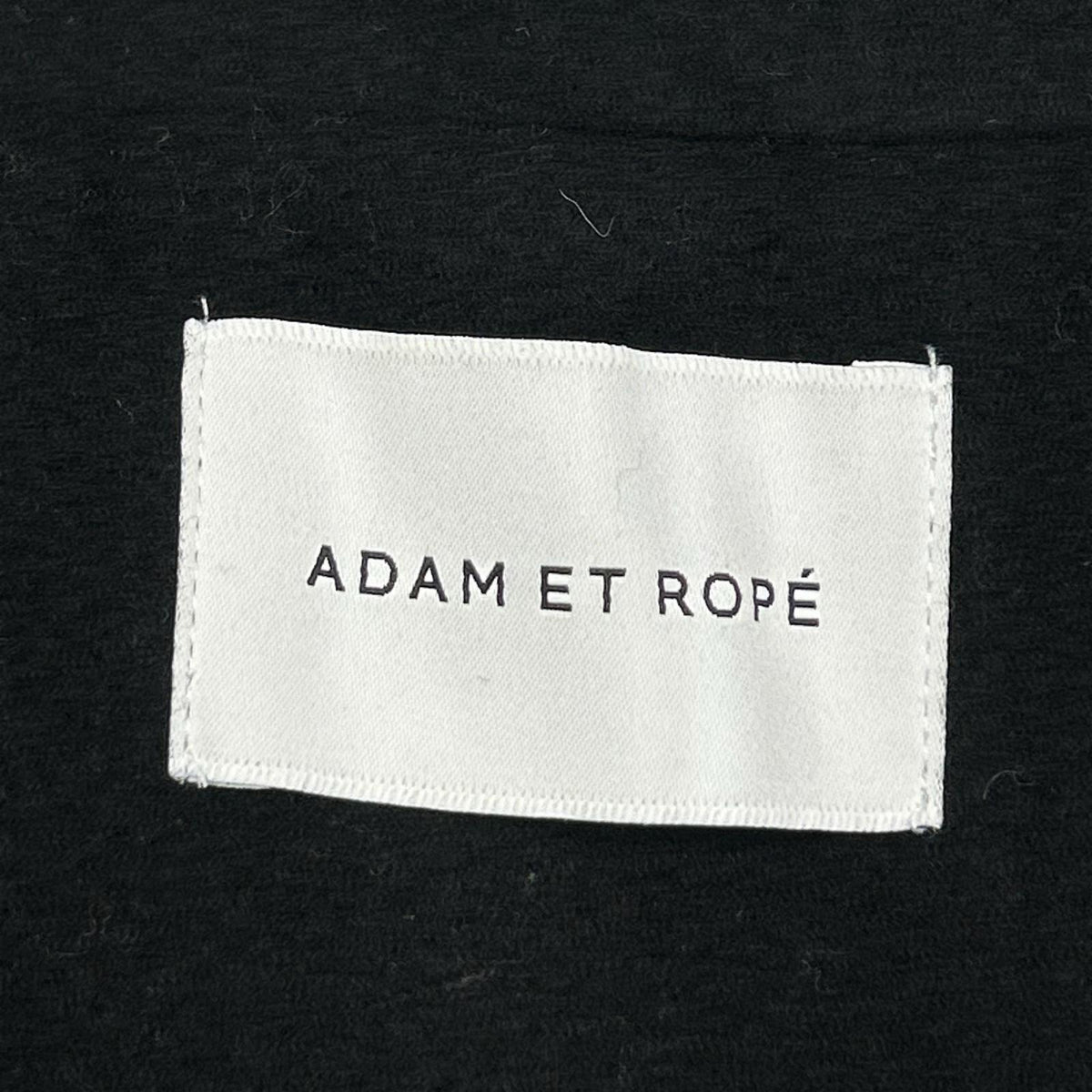 Adam et Rope アダムエロペ 25年製 GAO-25000 ブラック ウールボンディングラグランロングコート コート