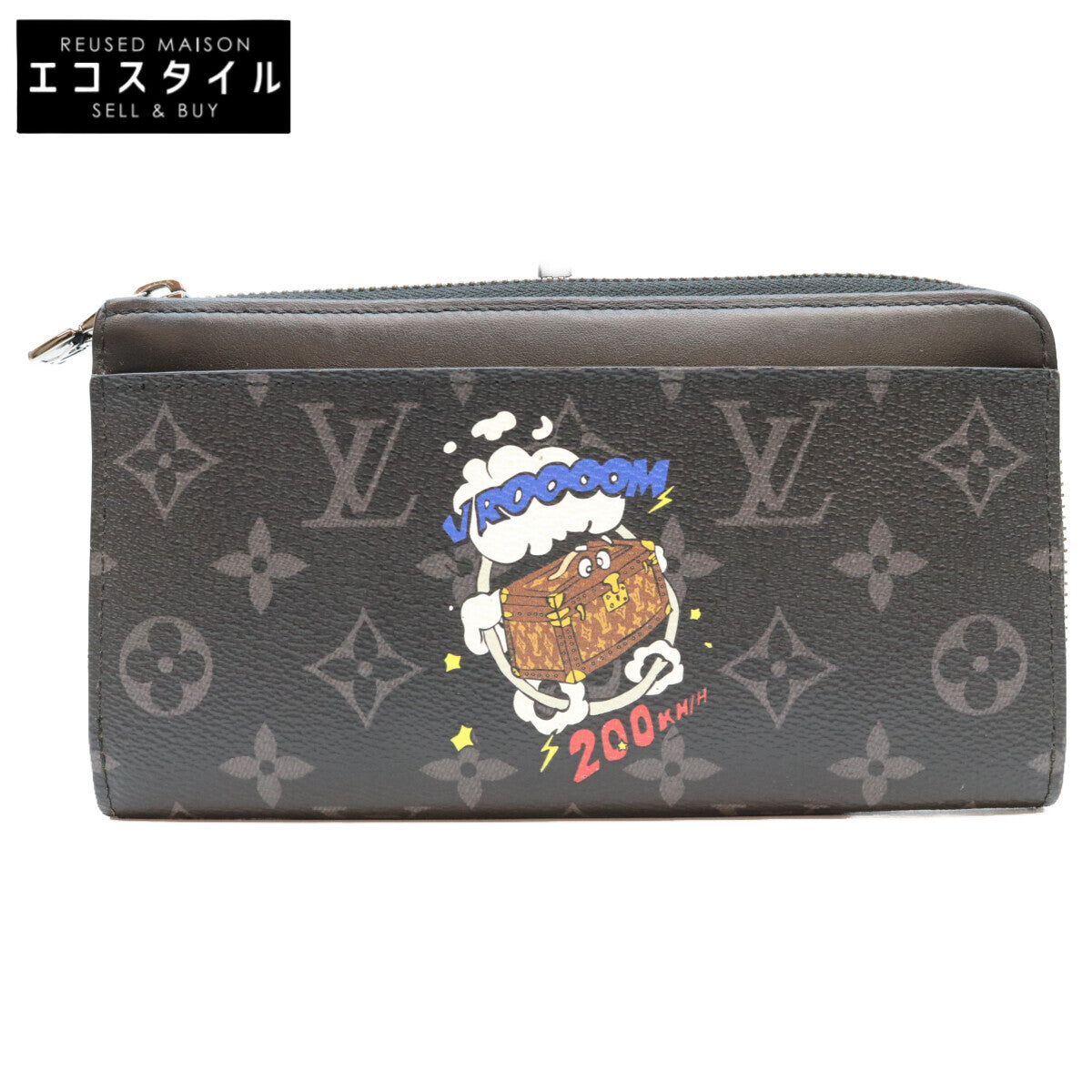 LOUIS VUITTON ルイヴィトン M80994 ブラック モノグラムエクリプス ジッピードラゴンヌ ロングウォレット 長財布 長財布（小銭入れあり）