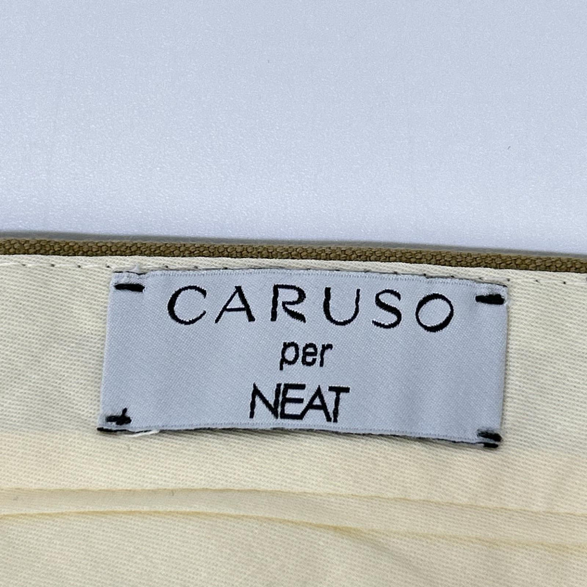 NEAT ニート CARUSO別注 21年 GY74 ベージュ ITALY SINGLE TROUSERS ボトムス