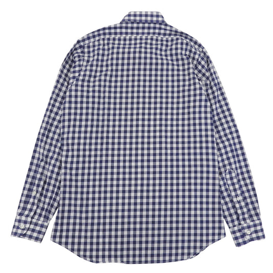 SUN HOUSE サンハウス 美品 INDIVIDUALIZED SHIRTS チェック柄 ボタンダウンシャツ トップス メンズ ブルー×ホワイト 15・32 トップス