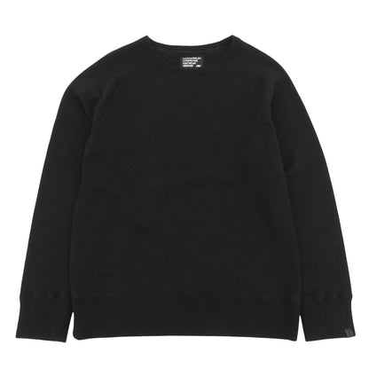 loopwheeler ループウィラー クルーネック ニット スウェット トップス メンズ ブラック M トップス