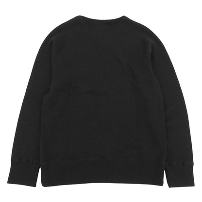 loopwheeler ループウィラー クルーネック ニット スウェット トップス メンズ ブラック M トップス