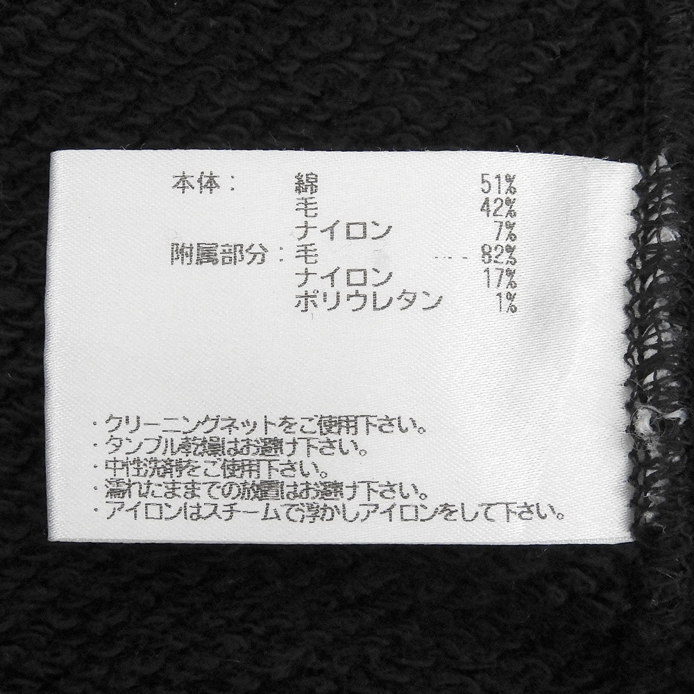 loopwheeler ループウィラー クルーネック ニット スウェット トップス メンズ ブラック M トップス