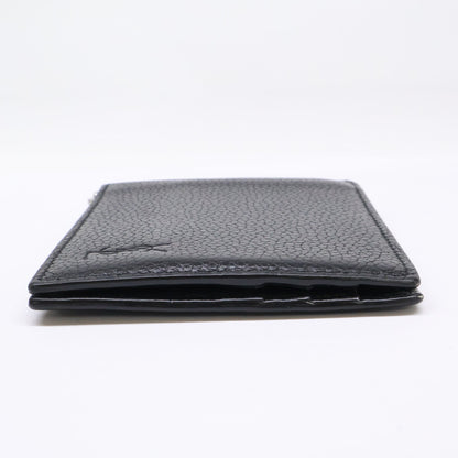 YvesSaintLaurent イヴサンローラン マネークリップ付 レザー 二つ折り財布 二つ折り財布（小銭入れなし）