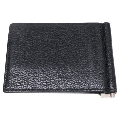 YvesSaintLaurent イヴサンローラン マネークリップ付 レザー 二つ折り財布 二つ折り財布（小銭入れなし）