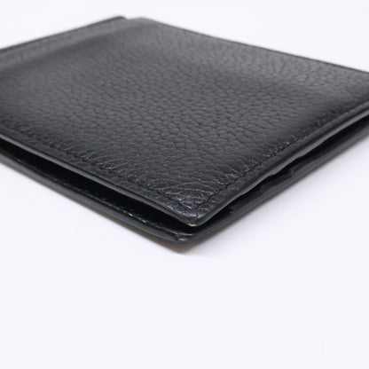 YvesSaintLaurent イヴサンローラン マネークリップ付 レザー 二つ折り財布 二つ折り財布（小銭入れなし）