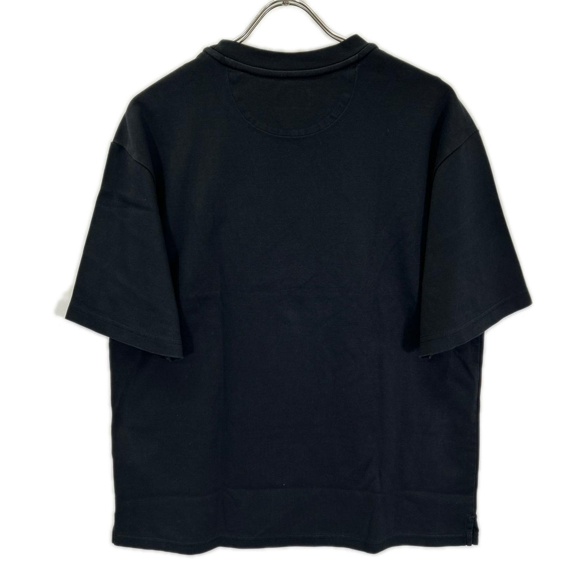 FENDI フェンディ 22年 FY1129AL28 ブラック エンボスロゴ ハーフスリーブコットンジャージーTシャツ トップス