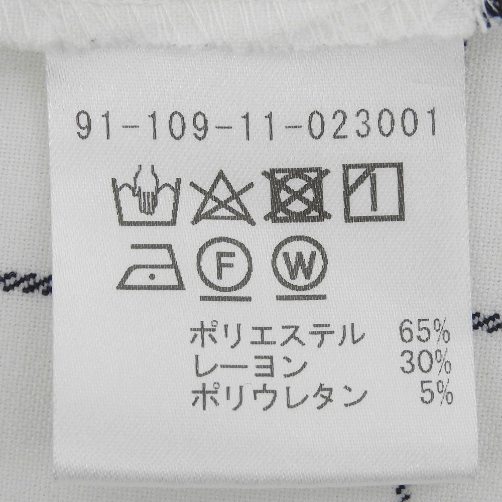 ESTNATION エストネーション レーヨン混 ベルト付き チェック ワンピース レディース ホワイト 36 ワンピース