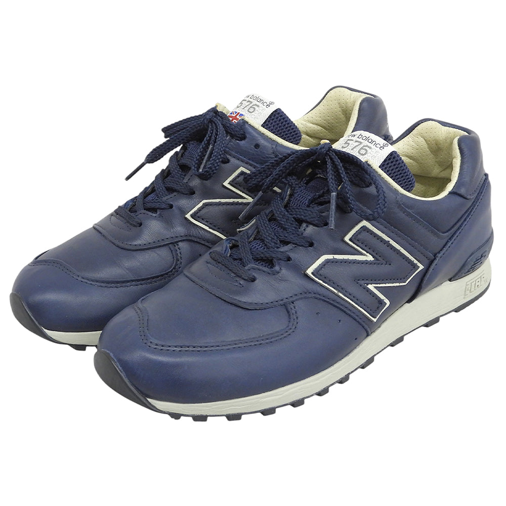 NEW BALANCE ニューバランス 英国製 オールレザー スニーカー シューズ メンズ ネイビー 26.0cm M576CNN シューズ