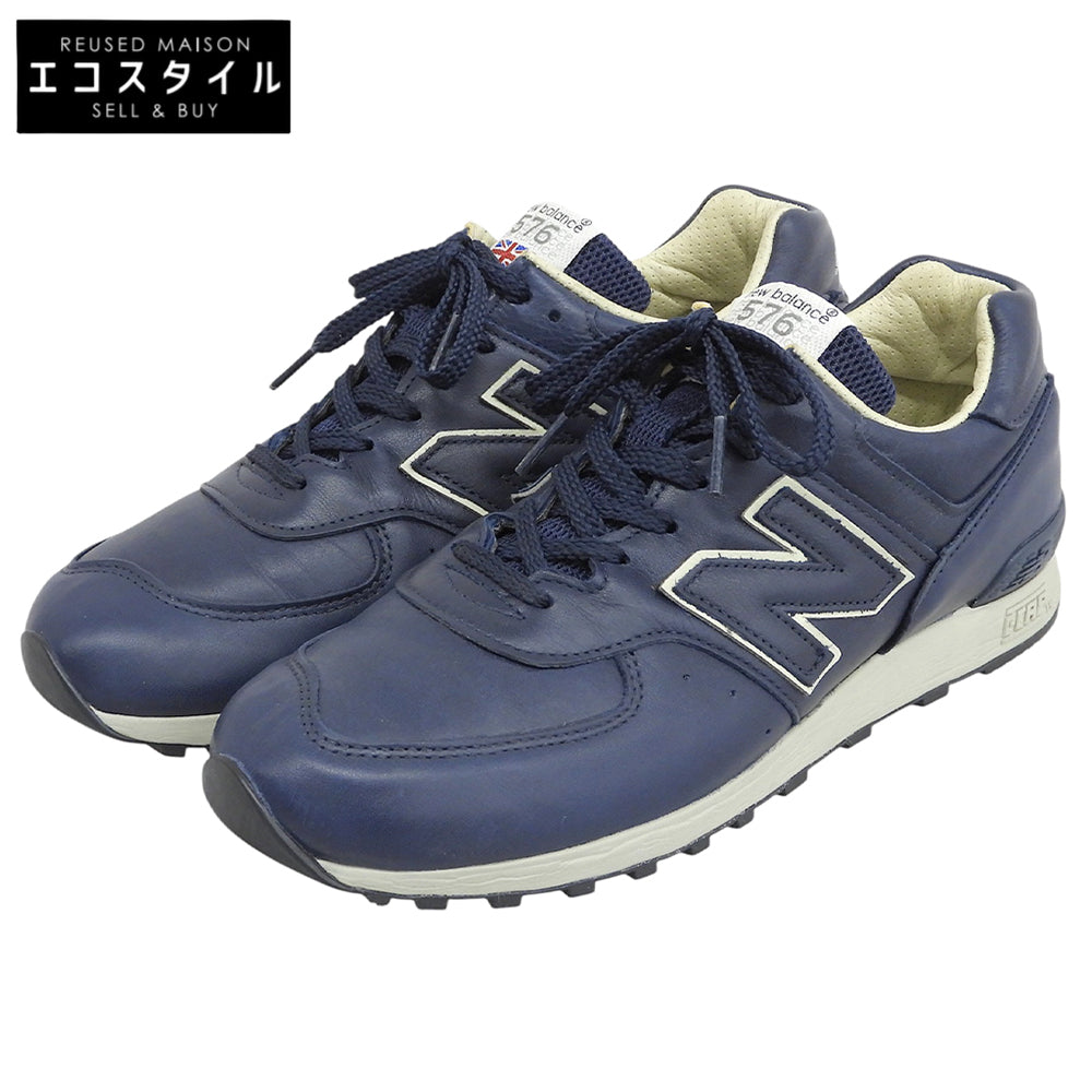 NEW BALANCE ニューバランス 英国製 オールレザー スニーカー シューズ メンズ ネイビー 26.0cm M576CNN シューズ