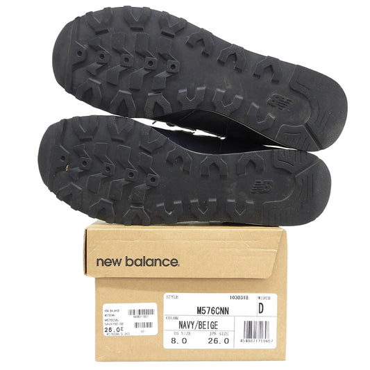 NEW BALANCE ニューバランス 英国製 オールレザー スニーカー シューズ メンズ ネイビー 26.0cm M576CNN シューズ