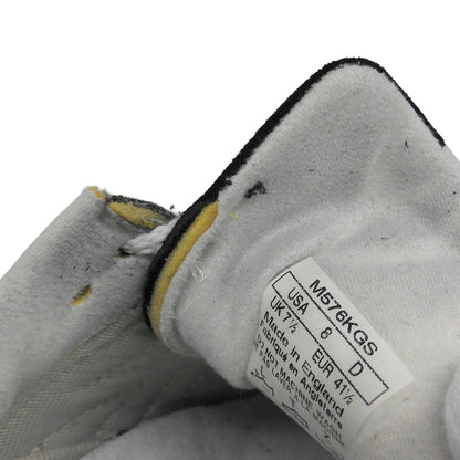 NEW BALANCE ニューバランス 美品 英国製 スエード スニーカー シューズ メンズ ブラック 26.0cm M576KGS シューズ