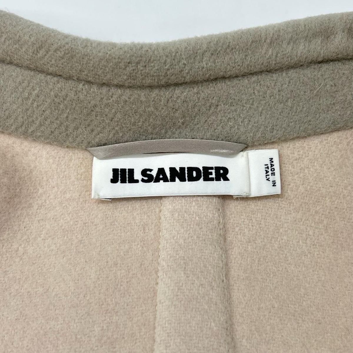 JILSANDER ジルサンダー NW180484 14年 グレー ウール ステンカラー ショートコート コート
