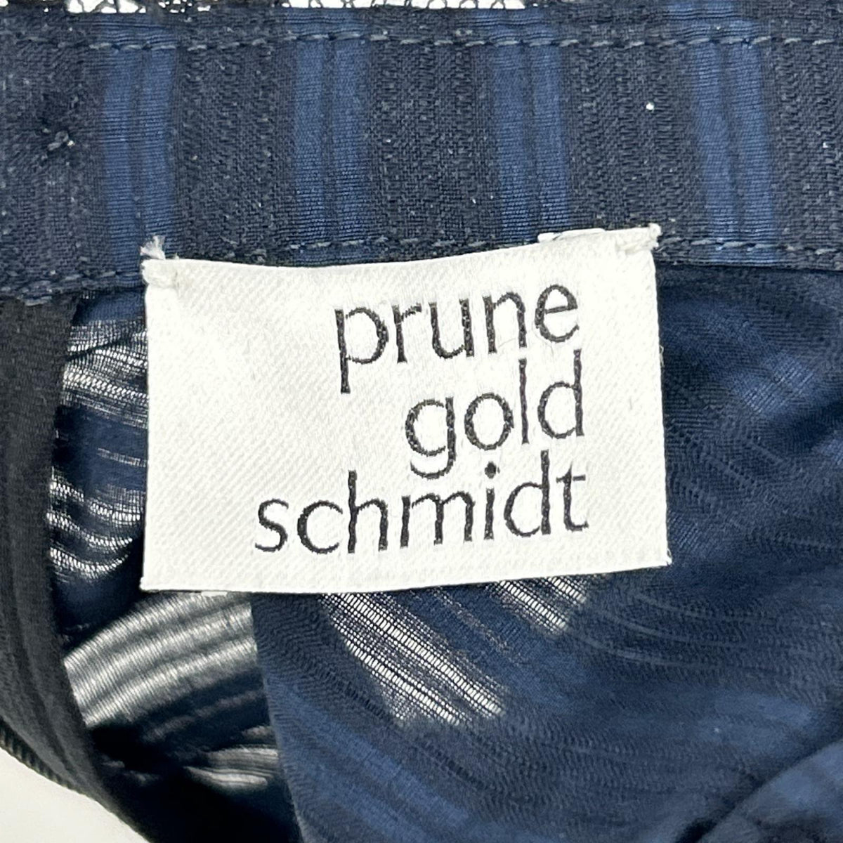 PRUNE GOLD SCHMIDT プルーンゴールドシュミット PGSS25DRE009 ネイビー コットン ストライプ ラッフルティアード ワンピース ワンピース