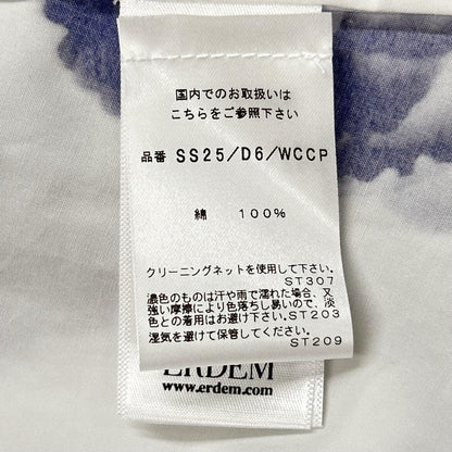 ERDEM アーデム SS25D6WCCP ホワイト フローラル コットン ポプリン ワンピース ワンピース