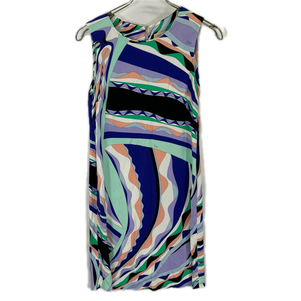 EMILIO PUCCI エミリオプッチ 9RJG10 マルチカラー ノースリーブ ワンピース ワンピース