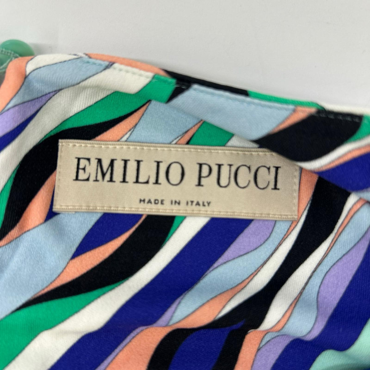 EMILIO PUCCI エミリオプッチ 9RJG10 マルチカラー ノースリーブ ワンピース ワンピース