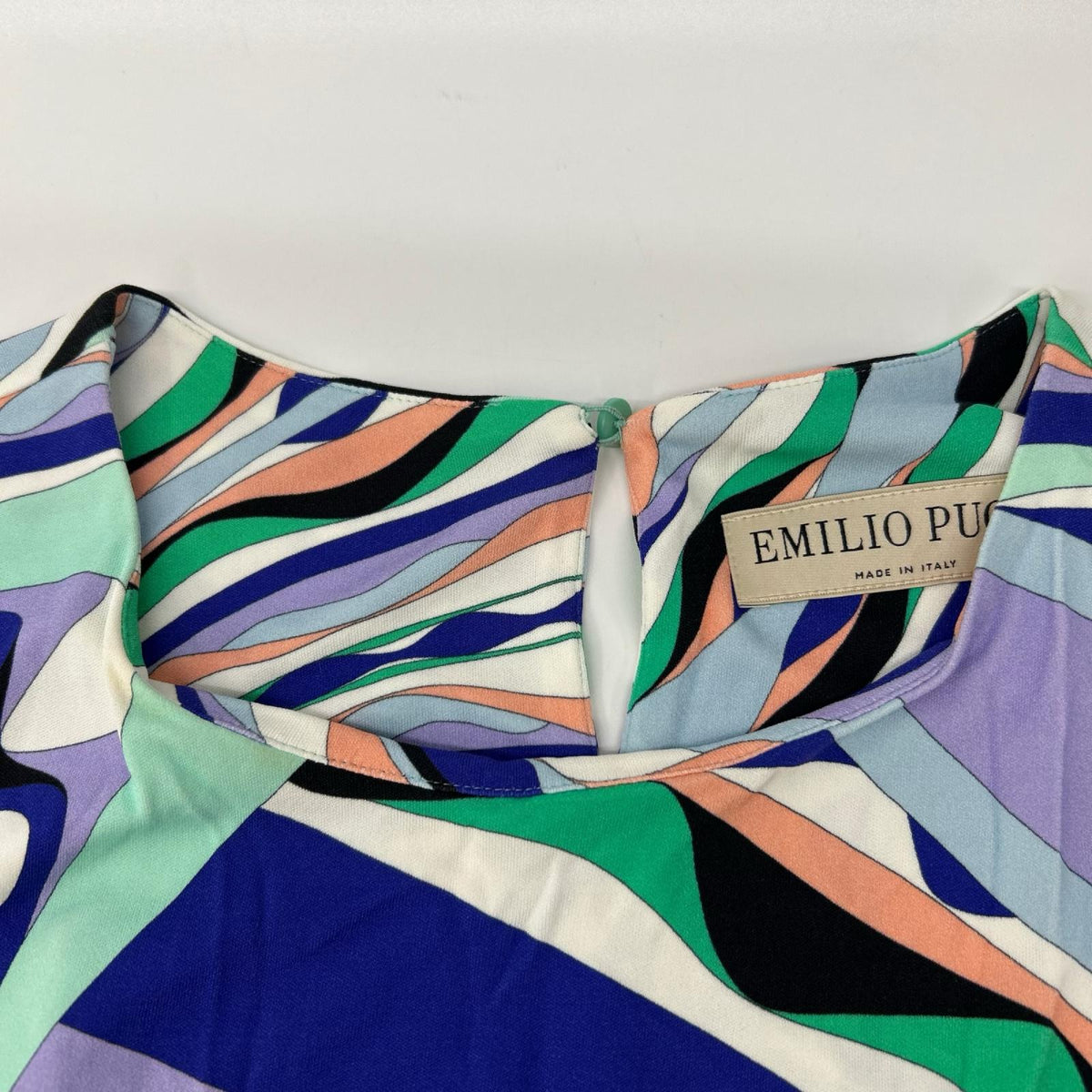 EMILIO PUCCI エミリオプッチ 9RJG10 マルチカラー ノースリーブ ワンピース ワンピース