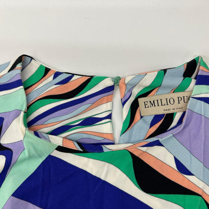 EMILIO PUCCI エミリオプッチ 9RJG10 マルチカラー ノースリーブ ワンピース ワンピース