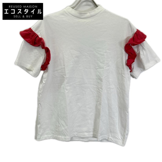 DESTREE デストレー ホワイト フリルスリーブ Tシャツ トップス