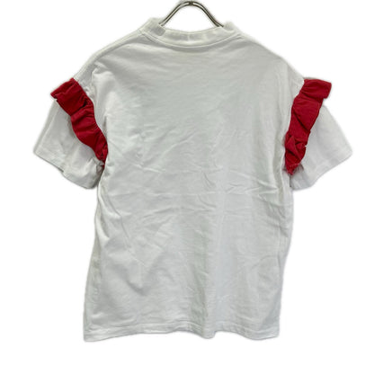 DESTREE デストレー ホワイト フリルスリーブ Tシャツ トップス