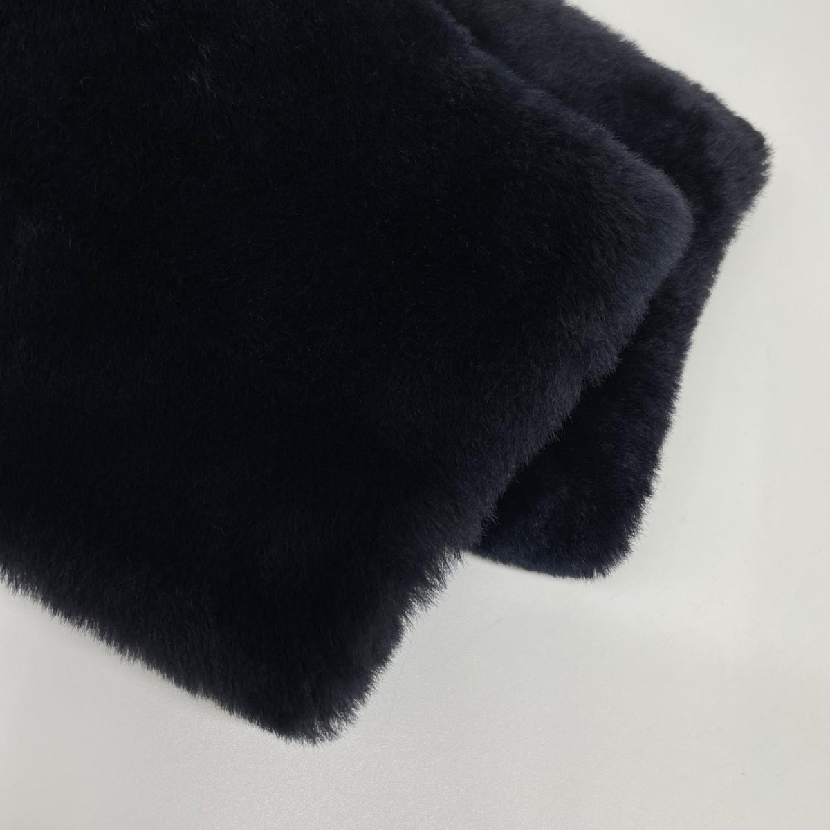 No Brand ノーブランド ネイビー ラムファー 裏地レザー ジャケット ジャケット