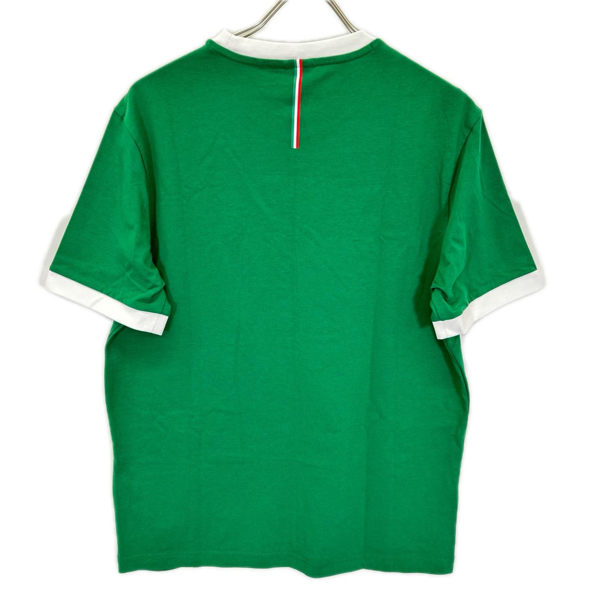 BOSS ボス グリーン コットン ストレッチ 国旗 メキシコカラー Tシャツ トップス