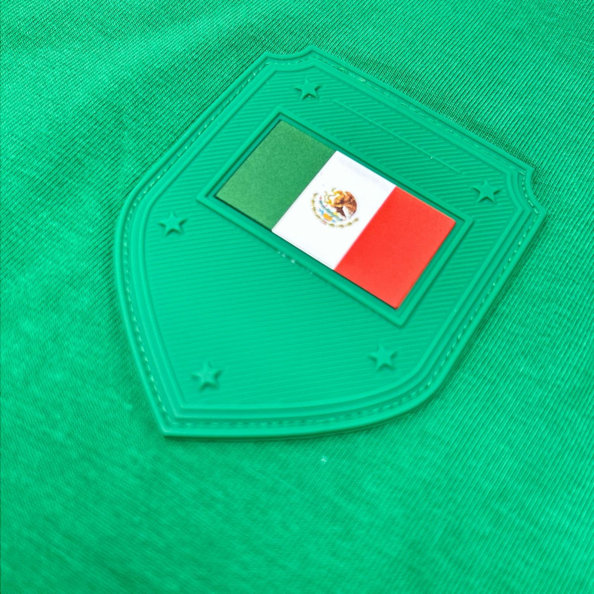 BOSS ボス グリーン コットン ストレッチ 国旗 メキシコカラー Tシャツ トップス