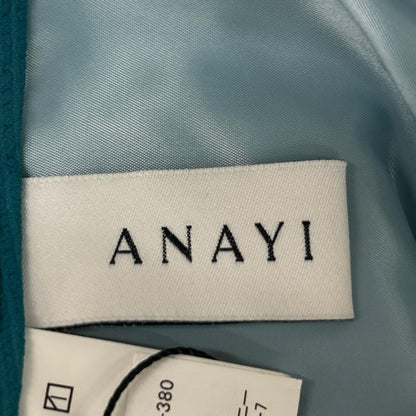 ANAYI アナイ 10242712600 グリーン ウールサテンストレートパンツ ボトムス