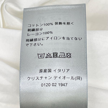 DIOR ディオール 493C521A1581 ホワイト コットン 刺繍 半袖シャツ トップス
