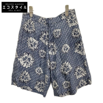 DIOR ディオール 013C121B5931 ネイビー Denim Tears オブリーク シルク ショートパンツ ボトムス