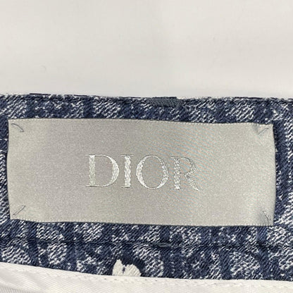 DIOR ディオール 013C121B5931 ネイビー Denim Tears オブリーク シルク ショートパンツ ボトムス