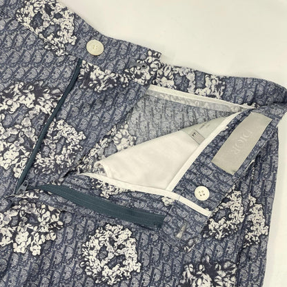 DIOR ディオール 013C121B5931 ネイビー Denim Tears オブリーク シルク ショートパンツ ボトムス