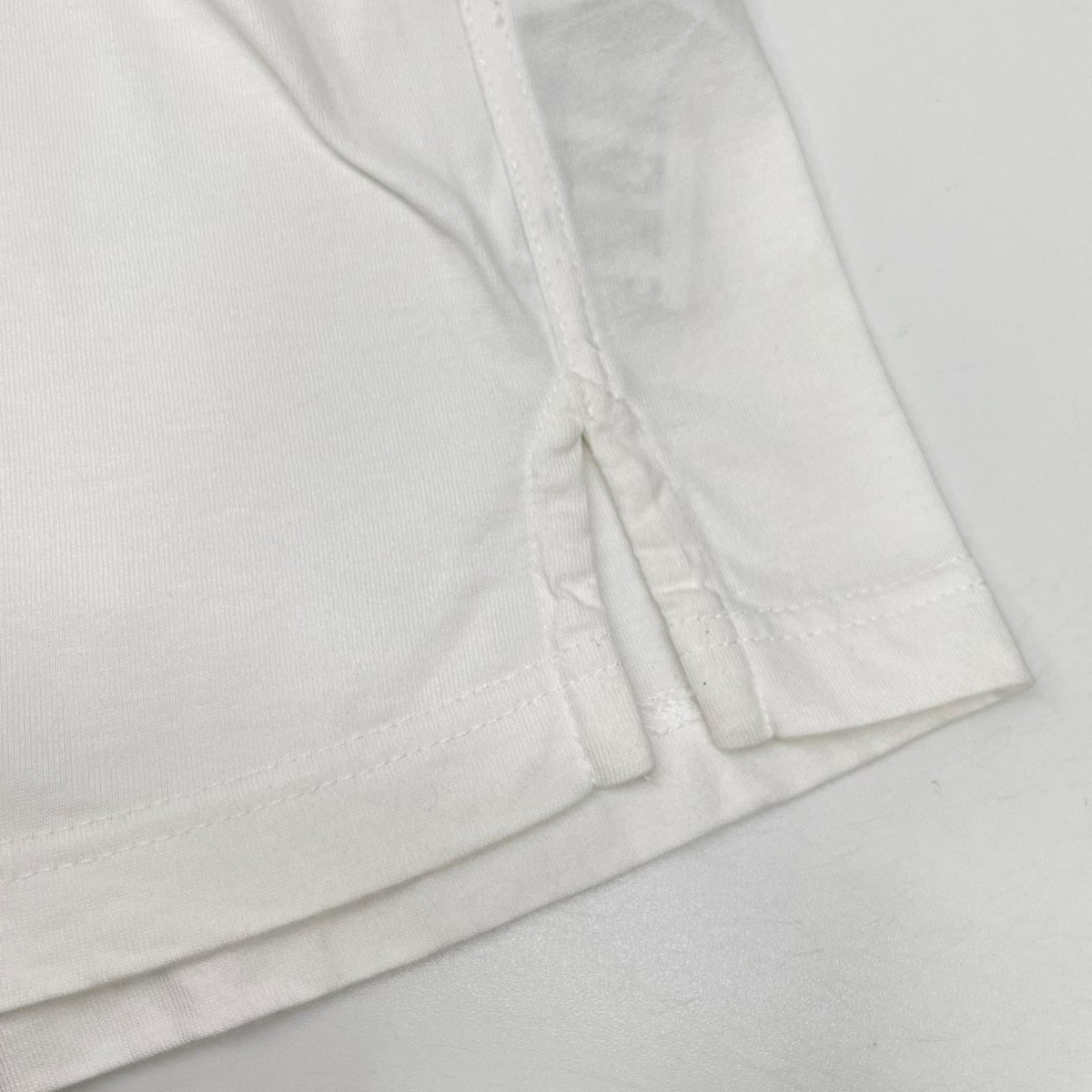 HERMES エルメス 24SS ホワイト コットン レザーパッチ Tシャツ トップス