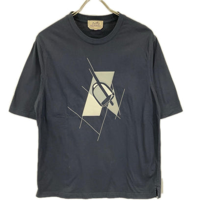 HERMES エルメス 24SS ネイビー エトリエ・アン・フラグモン Tシャツ トップス