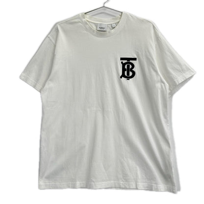 BURBERRY バーバリー 8017473 ホワイト ロゴ コットン Tシャツ トップス