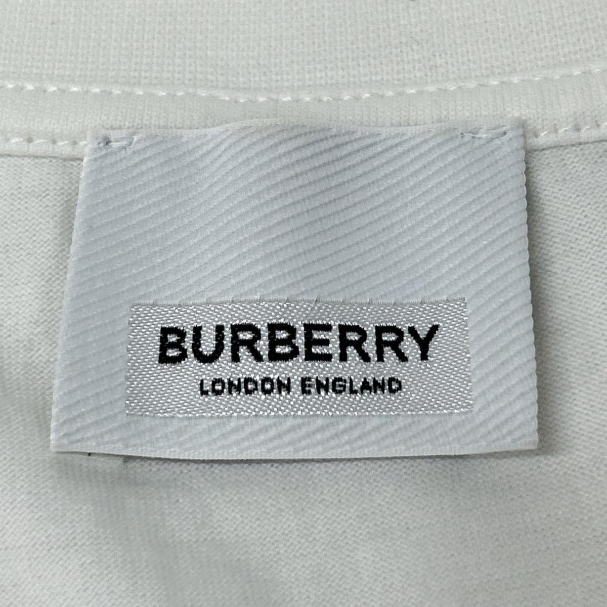 BURBERRY バーバリー 8017473 ホワイト ロゴ コットン Tシャツ トップス