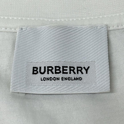 BURBERRY バーバリー 8017473 ホワイト ロゴ コットン Tシャツ トップス