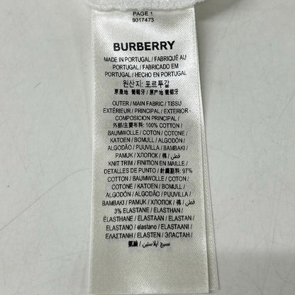 BURBERRY バーバリー 8017473 ホワイト ロゴ コットン Tシャツ トップス